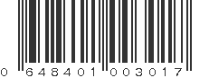 UPC 648401003017