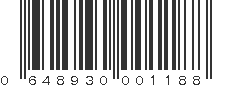 UPC 648930001188