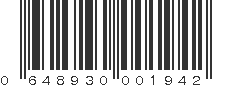 UPC 648930001942