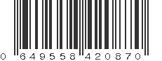 UPC 649558420870