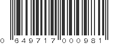 UPC 649717000981