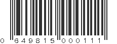 UPC 649815000111