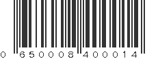 UPC 650008400014