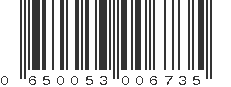 UPC 650053006735