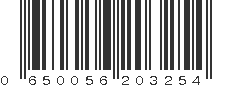 UPC 650056203254