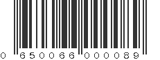 UPC 650066000089