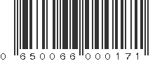 UPC 650066000171