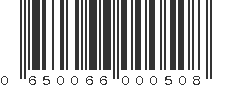 UPC 650066000508