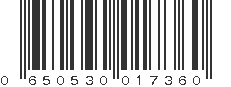 UPC 650530017360