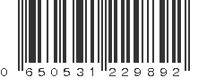 UPC 650531229892