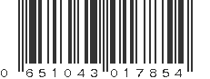 UPC 651043017854