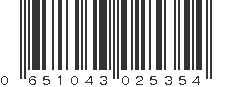 UPC 651043025354