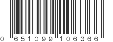 UPC 651099106366