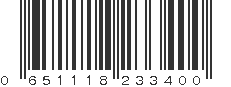 UPC 651118233400