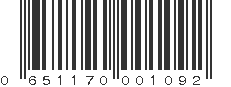 UPC 651170001092