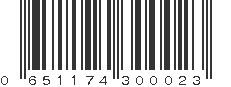 UPC 651174300023