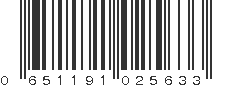 UPC 651191025633