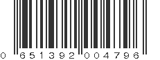 UPC 651392004796