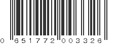 UPC 651772003326