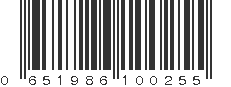 UPC 651986100255