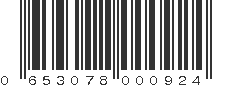 UPC 653078000924