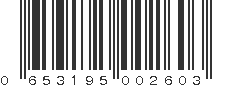 UPC 653195002603