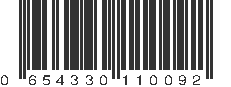 UPC 654330110092