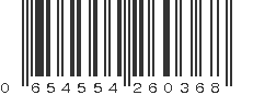 UPC 654554260368