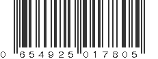 UPC 654925017805