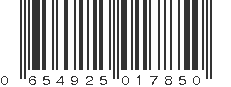 UPC 654925017850