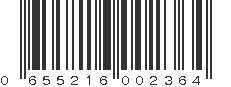 UPC 655216002364