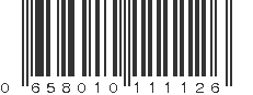 UPC 658010111126