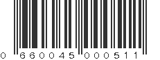 UPC 660045000511