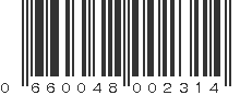 UPC 660048002314