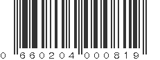 UPC 660204000819