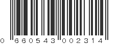 UPC 660543002314