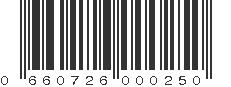 UPC 660726000250