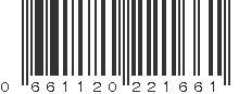 UPC 661120221661