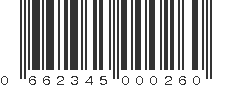 UPC 662345000260