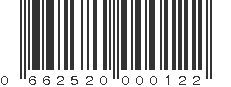 UPC 662520000122