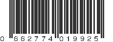 UPC 662774019925