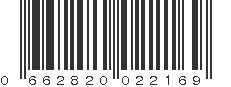 UPC 662820022169