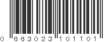 UPC 663023101101