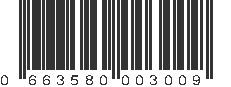 UPC 663580003009