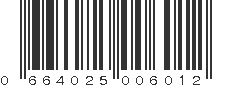 UPC 664025006012