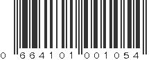 UPC 664101001054