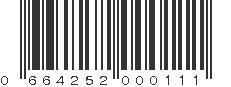 UPC 664252000111