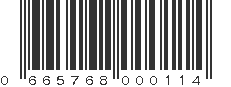 UPC 665768000114