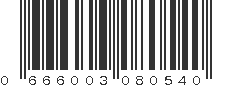 UPC 666003080540