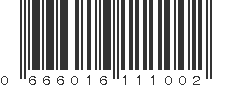 UPC 666016111002